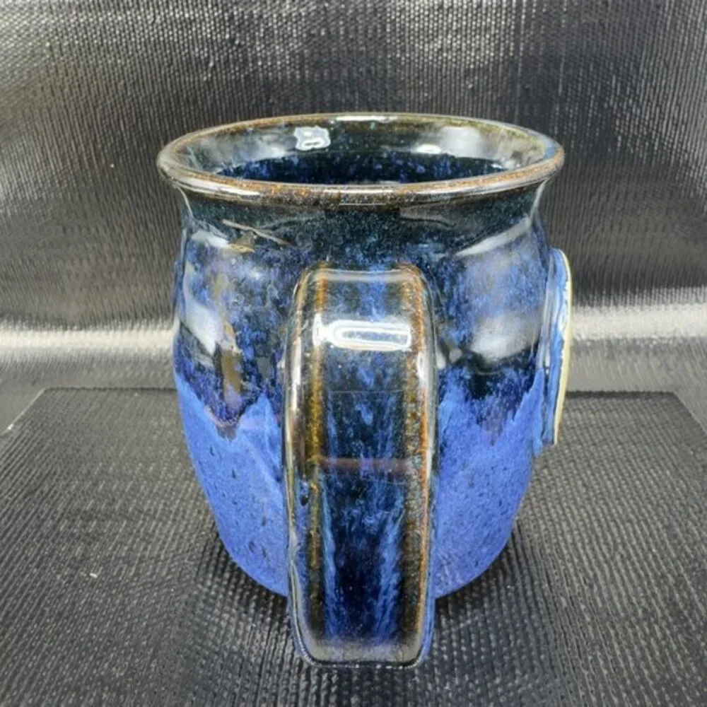 Sunset Hill Stoneware Pottery Mug Cup Wisconsin‎ Perks Of Frankfort Logo Mug Cup